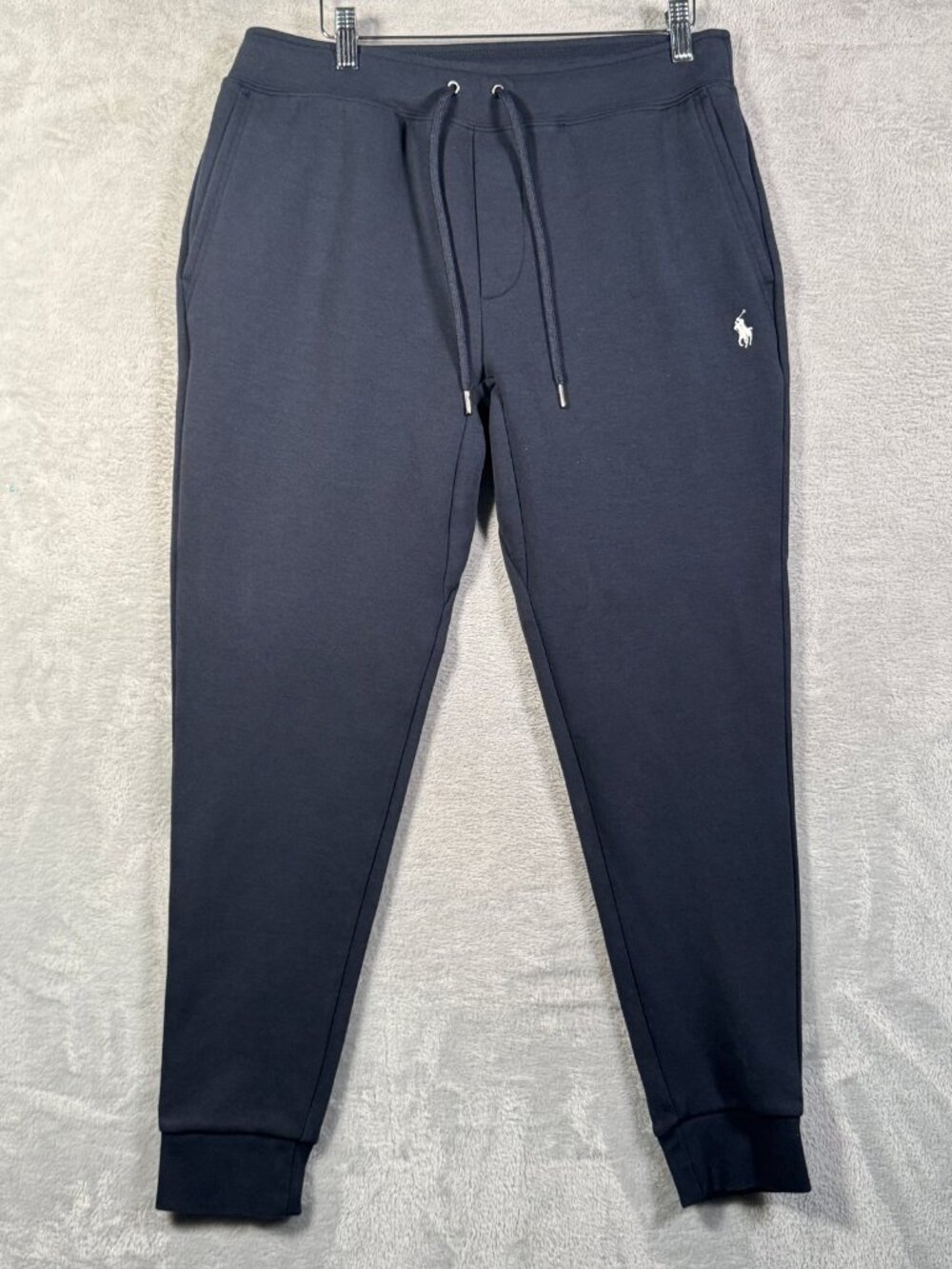 Polo Ralph Lauren Sweatpants Mens M Navy Blue Jogger Double Knit Fleece Pants